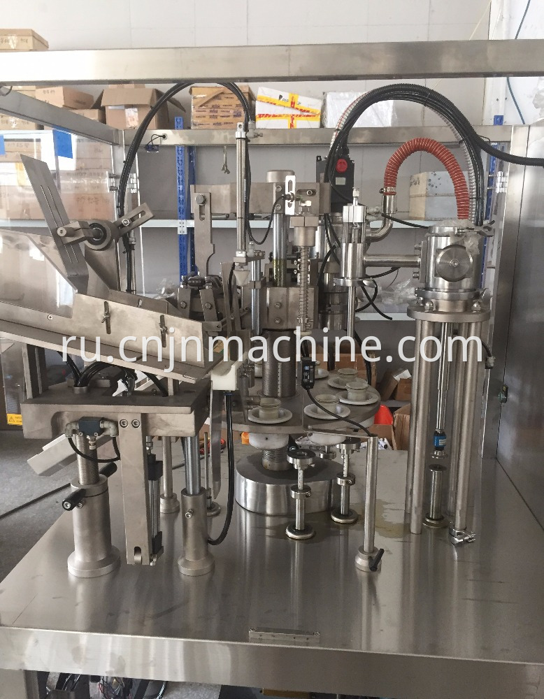 Automatic full plastic aluminum tube filling and sealing machine